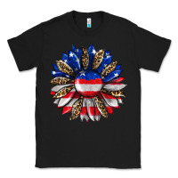 Black american flag leopard Classic Tee - RanaPortraitStore
