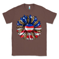 Chestnut american flag leopard Classic Tee - RanaPortraitStore