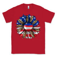 Red american flag leopard Classic Tee - RanaPortraitStore