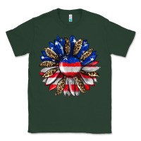 Sports Green american flag leopard Classic Tee - RanaPortraitStore