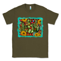 Army Green cactus christmas Classic Tee - BarkalooDesign