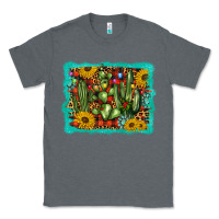 Charcoal Heather cactus christmas Classic Tee - BarkalooDesign