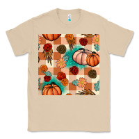 Mushroom floral pumpkins seamless pattern Classic Tee - BundleAndBundleShop