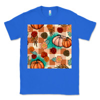 True Royal floral pumpkins seamless pattern Classic Tee - BundleAndBundleShop