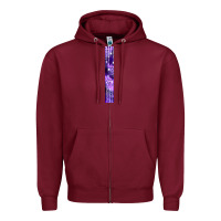 Burgundy Halloween Key Fob Zipper Hoodie - BundleAndBundleShop