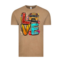 Vintage Coffee love school bus Vintage Tee - texasbilliewilder