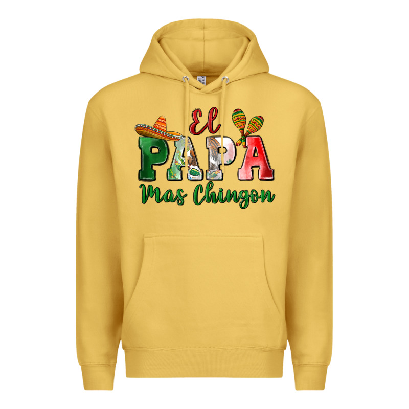 El Papa Mas Chingon Premium Hoodie by MaliasSmallBusiness | Teevron