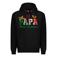Black el papa mas chingon Premium Hoodie - MaliasSmallBusiness