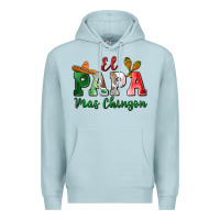 Blue Mist el papa mas chingon Premium Hoodie - MaliasSmallBusiness