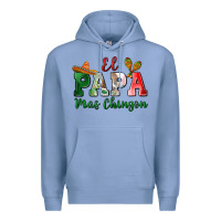 Colony Blue el papa mas chingon Premium Hoodie - MaliasSmallBusiness