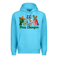 Ocean Blue el papa mas chingon Premium Hoodie - MaliasSmallBusiness