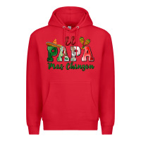 Red el papa mas chingon Premium Hoodie - MaliasSmallBusiness