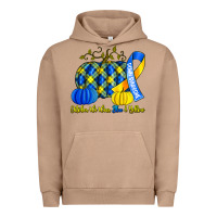 Pigment Burro october we wear blue and yellow with pumpkins Urban Hoodie - Artiststas