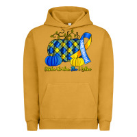 Pigment Peanut Butter october we wear blue and yellow with pumpkins Urban Hoodie - Artiststas