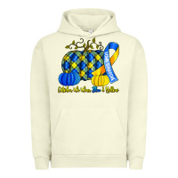 Pigment Pistachio october we wear blue and yellow with pumpkins Urban Hoodie - Artiststas