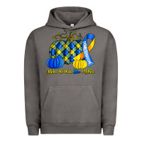 Pigment Tornado october we wear blue and yellow with pumpkins Urban Hoodie - Artiststas