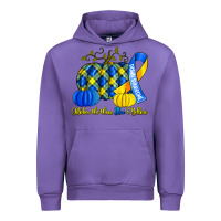 Tulip october we wear blue and yellow with pumpkins Urban Hoodie - Artiststas