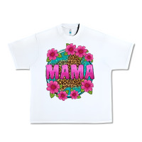 White mama leopard background Urban Heavy Tee - texasbilliewilder