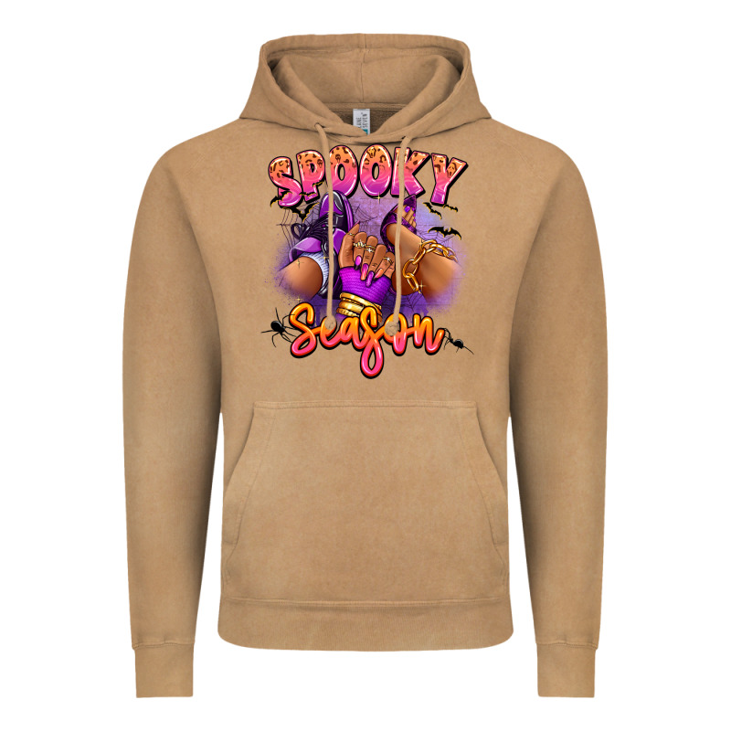 Spooky Season Sneaker And Heel Afro Woman Vintage Hoodie by RanaPortraitStore | Teevron