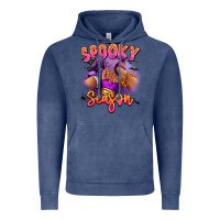 Vintage Denim Spooky season sneaker and heel afro woman Vintage Hoodie - RanaPortraitStore