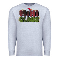 Heather Grey mini claus Premium Sweatshirt - MaliasSmallBusiness