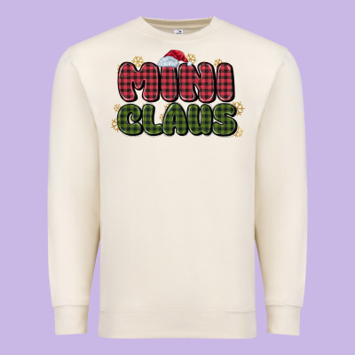 Mini Claus Premium Sweatshirt Designed By Maliassmallbusiness