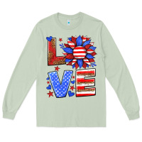 Matcha love america sunflower Long Sleeve Tee - HRA Design Shop