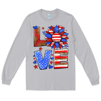Moon Dust love america sunflower Long Sleeve Tee - HRA Design Shop