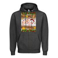 Charcoal Heather christmas pig Zipper Hoodie - Artiststas