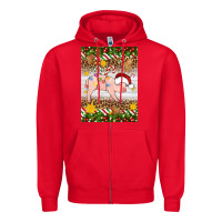 Red christmas pig Zipper Hoodie - Artiststas