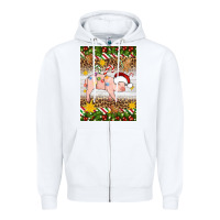 White christmas pig Zipper Hoodie - Artiststas