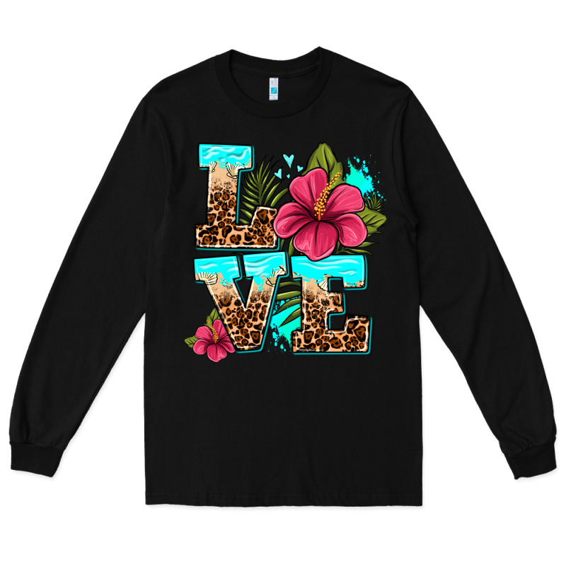 Love Summer With Flowers Long Sleeve Tee by AdoDesignShop | Teevron