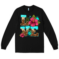 Black love summer with flowers Long Sleeve Tee - AdoDesignShop