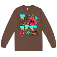 Chestnut love summer with flowers Long Sleeve Tee - AdoDesignShop