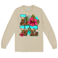Mushroom love summer with flowers Long Sleeve Tee - AdoDesignShop