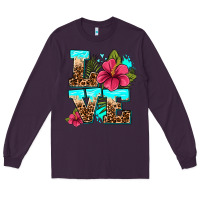 Plum love summer with flowers Long Sleeve Tee - AdoDesignShop