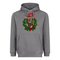 Storm christmas wreath baby calf Heavyweight Hoodie - BarkalooDesign