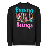Black raising wild things Heavyweight Sweatshirt - texasbilliewilder