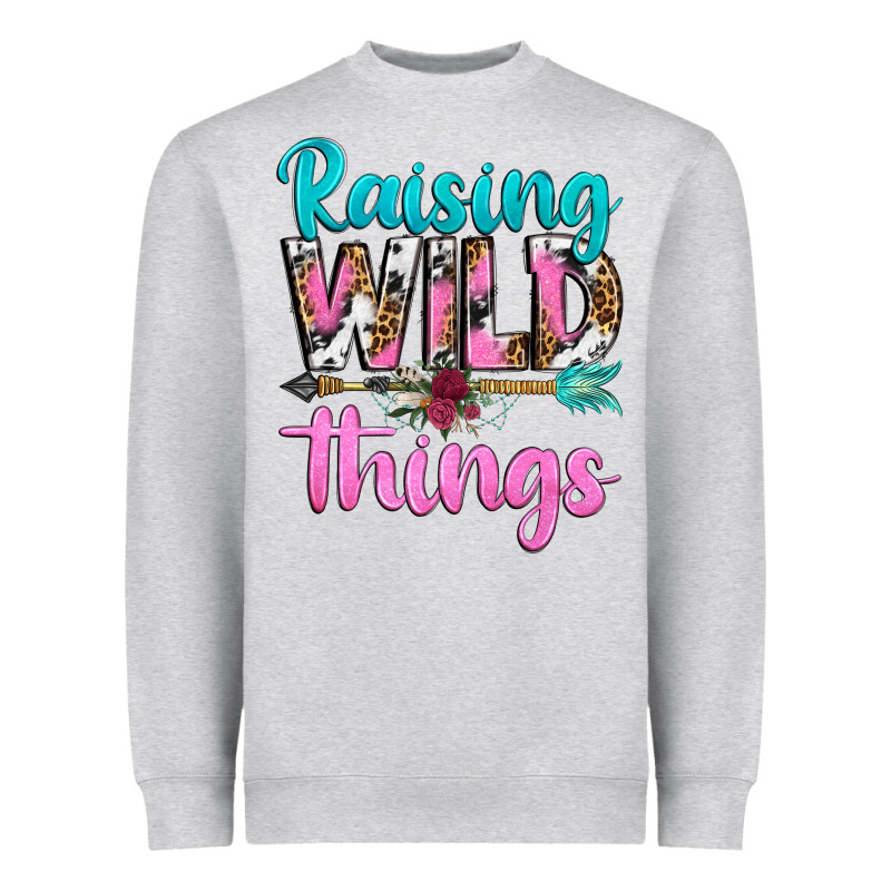 Raising Wild Things Heavyweight Sweatshirt by texasbilliewilder | Teevron