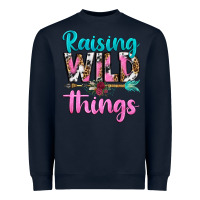 Navy raising wild things Heavyweight Sweatshirt - texasbilliewilder
