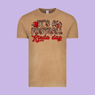 It S A Football Kinda Day Vintage Tee Designed By Zillion Design Studio