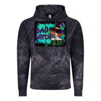 Cloud Black Halloween Bad Witch Vibes Watercolor Vintage Hoodie - RanaPortraitStore