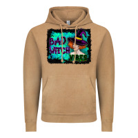 Vintage Camel Halloween Bad Witch Vibes Watercolor Vintage Hoodie - RanaPortraitStore