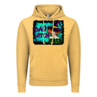 Halloween Bad Witch Vibes Watercolor Vintage Hoodie | Teevron