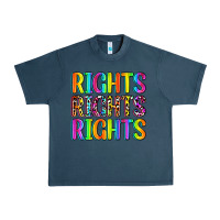 Midnight Navy rights rights rights (pride) Urban Heavy Tee - Zillion Design Studio