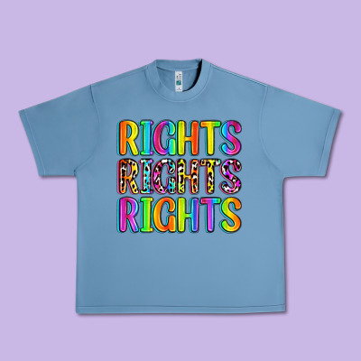 Rights Rights Rights (pride) Urban Heavy Tee Designed By Zillion Design Studio