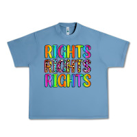 Pebble Blue rights rights rights (pride) Urban Heavy Tee - Zillion Design Studio