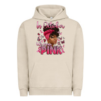 In October We Wear Pink With Afro Woman Urban Hoodie | Teevron