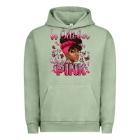 Pigment Oil Green in october we wear pink with afro woman Urban Hoodie - Artiststas