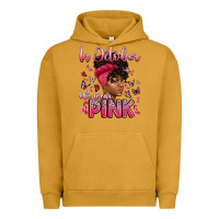 Pigment Peanut Butter in october we wear pink with afro woman Urban Hoodie - Artiststas
